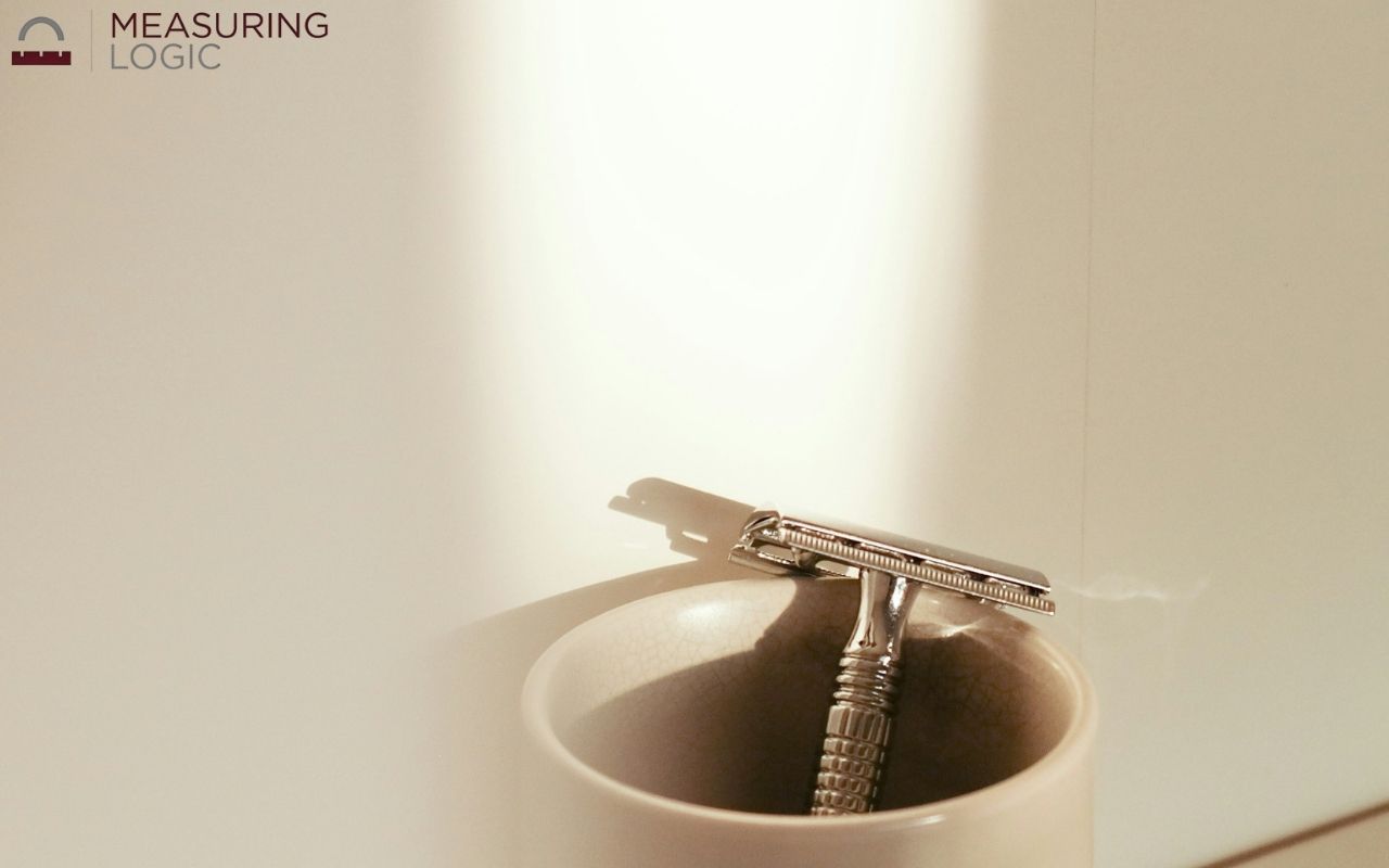 Disposable razor in the bathroom