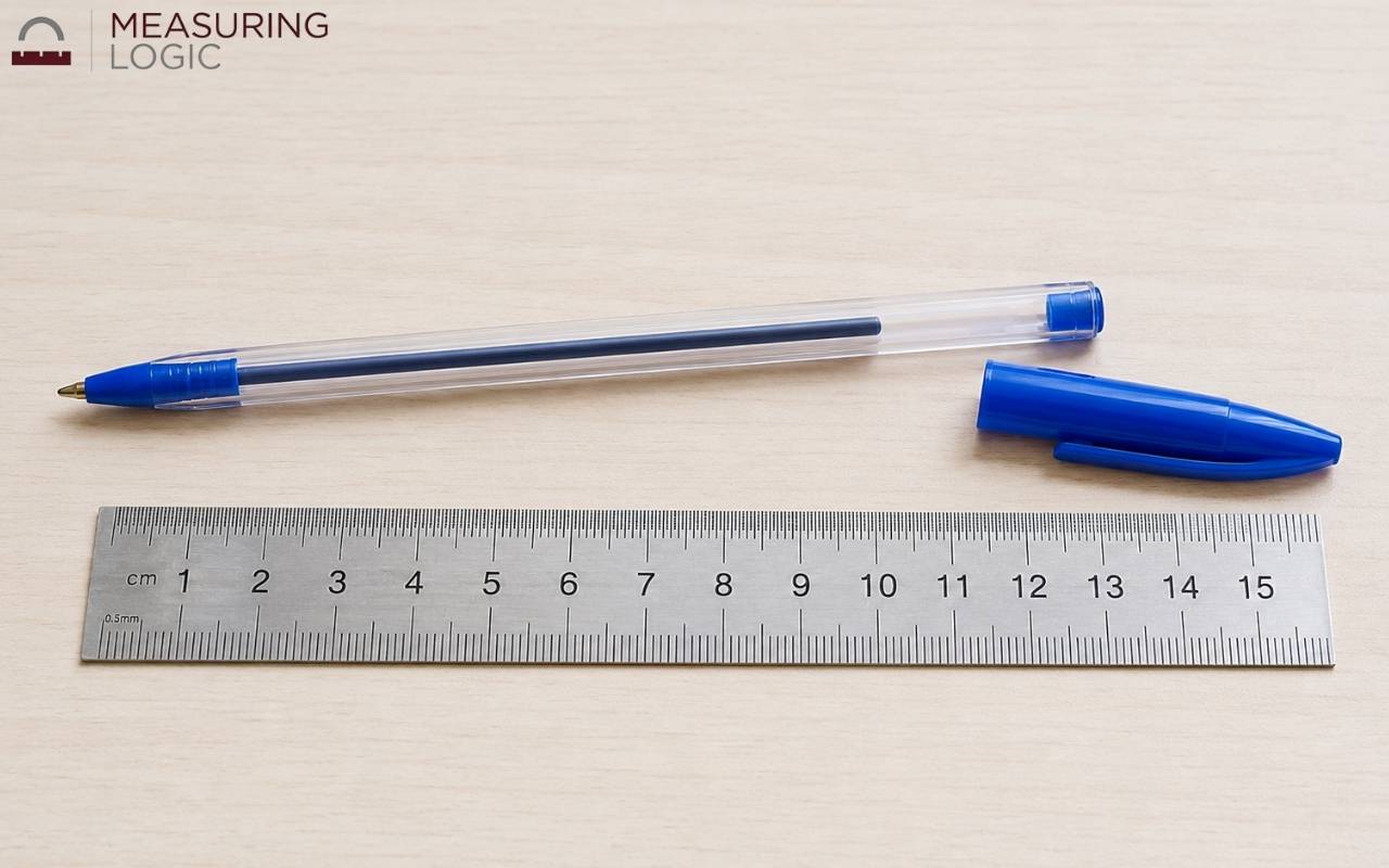 An uncapped pen