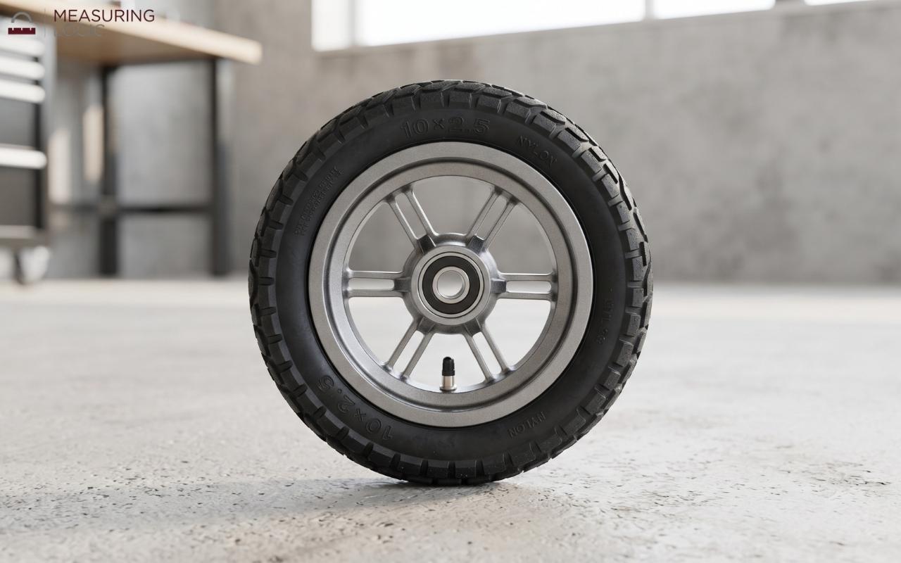 A 10-inch scooter tire