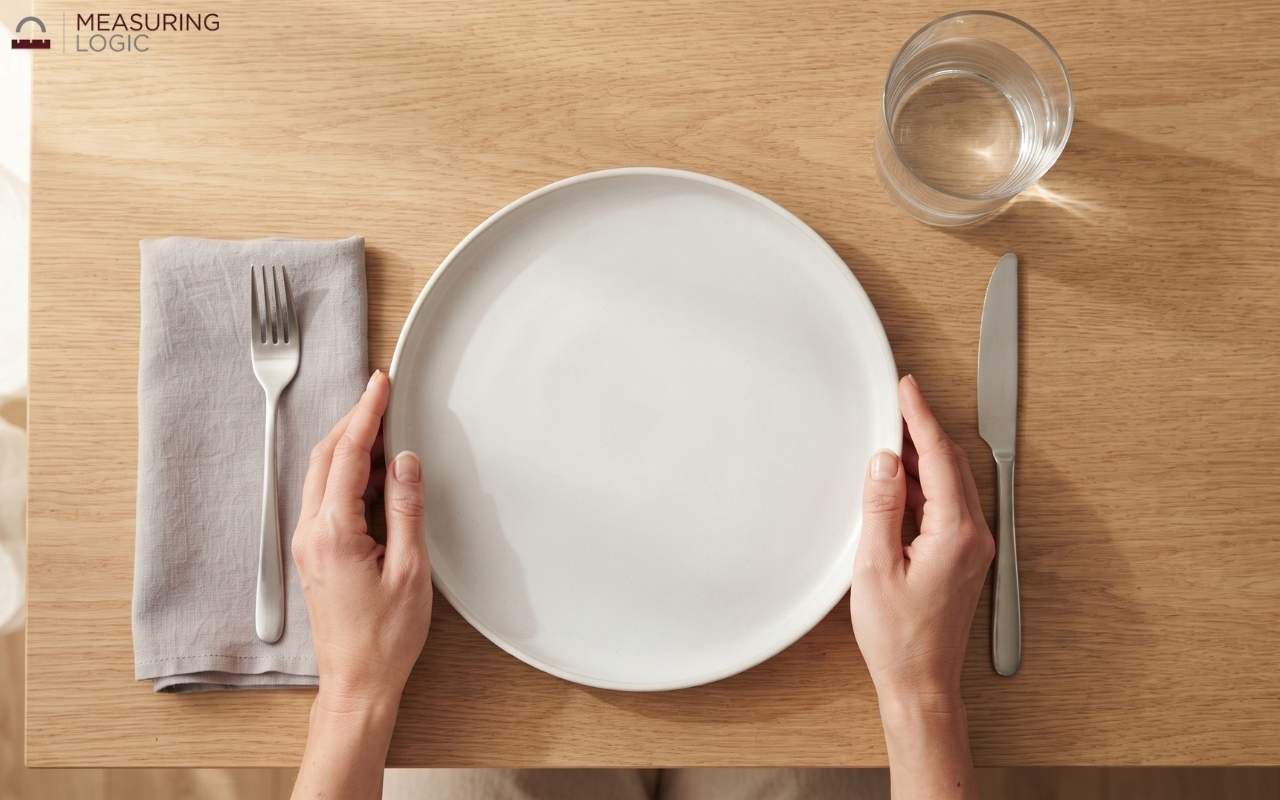 A Plain White dinner plate